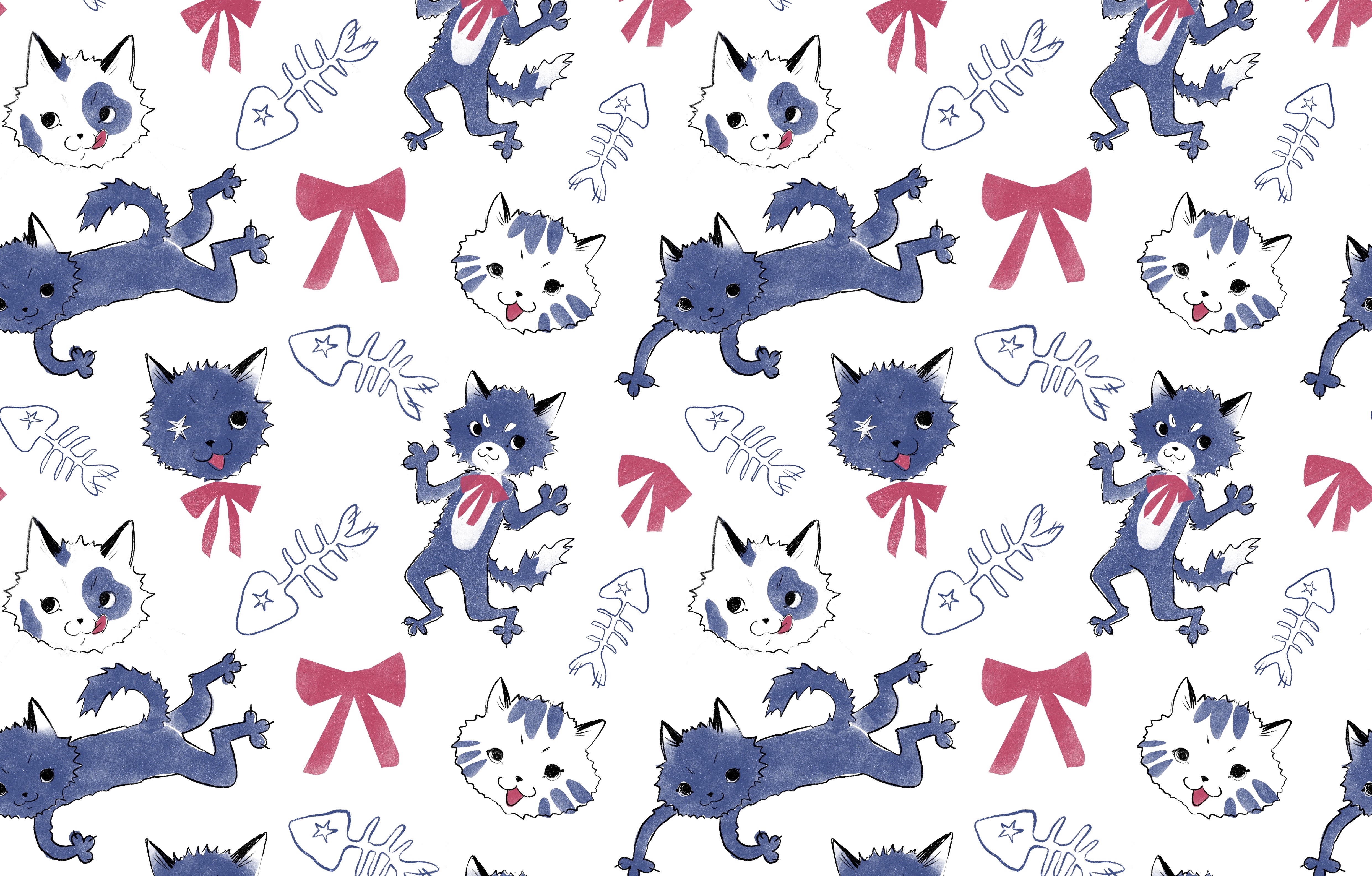 Katter på mönster 2023 Bergs SOC uppgift